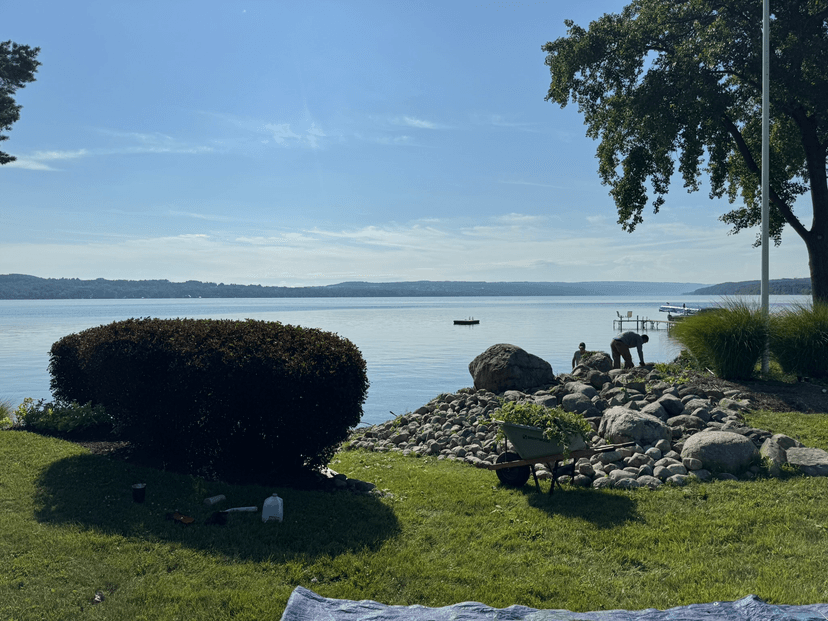 Professional hardscape installation